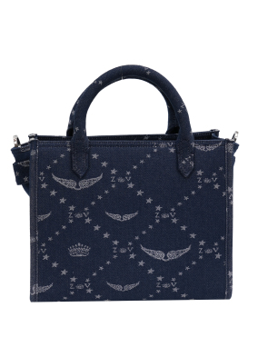 ΓΥΝΑΙΚΕΙΑ DENIM ΤΣΑΝΤΑ ΧΕΙΡΟΣ ANGEL TOTE XS | Μπλε Σκούρο