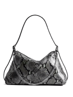 ΓΥΝΑΙΚΕΙΑ ΔΕΡΜΑΤΙΝΗ ΤΣΑΝΤΑ ΩΜΟΥ JIM WILD | Γκρι