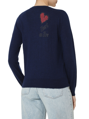 ΓΥΝΑΙΚΕΙΑ ΜΑΚΡΥΜΑΝΙΚΗ ΜΠΛΟΥΖΑ | Μπλε Σκούρο S