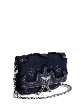 ΓΥΝΑΙΚΕΙΑ ΤΣΑΝΤΑ ΩΜΟΥ ROCK MINI DENIM | Μπλε Σκούρο