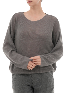 ΓΥΝΑΙΚΕΙΟ ΠΟΥΛΟΒΕΡ | Γκρι M/L