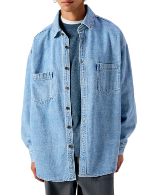 ΑΝΔΡΙΚΟ DENIM ΠΟΥΚΑΜΙΣΟ | Μπλε AUTHENTIQUE STONE XL