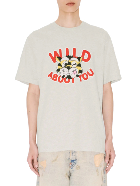 ΑΝΔΡΙΚΟ T-SHIRT WILD TIGER | Γκρι M