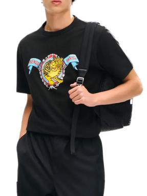 ΑΝΔΡΙΚΟ T-SHIRT JUMPING TIGER | Μαύρο 99J S