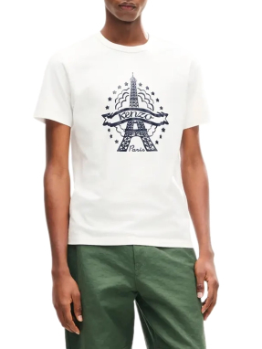 ΑΝΔΡΙΚΟ T-SHIRT EIFFEL TOWER DESIGN | Λευκό XXL