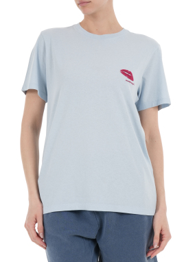 ΓΥΝΑΙΚΕΙΟ T-SHIRT ZEWEL | Γαλάζιο XS