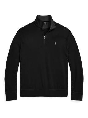 ΑΝΔΡΙΚΟ ΠΟΥΛΟΒΕΡ HALF-ZIP | Μαύρο  S