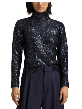 ΓΥΝΑΙΚΕΙΑ ΜΠΛΟΥΖΑ ΜΕ ΠΑΓΙΕΤΑ | Μπλε Σκούρο S