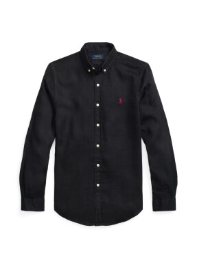 ΑΝΔΡΙΚΟ ΛΙΝΟ ΠΟΥΚΑΜΙΣΟ | Μαύρο L