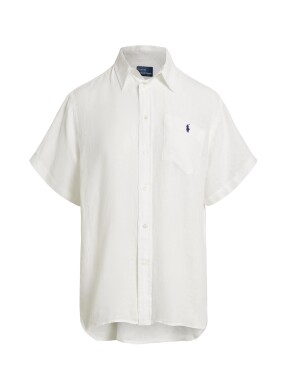 ΓΥΝΑΙΚΕΙΟ ΛΙΝΟ ΠΟΥΚΑΜΙΣΟ | Λευκό S