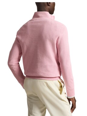 ΑΝΔΡΙΚΟ ΠΟΥΛΟΒΕΡ HALF-ZIP | Ροζ M