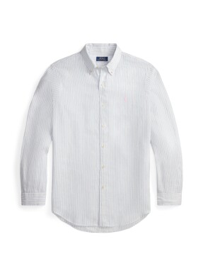 ΑΝΔΡΙΚΟ ΛΙΝΟ ΠΟΥΚΑΜΙΣΟ | Ριγέ  XL