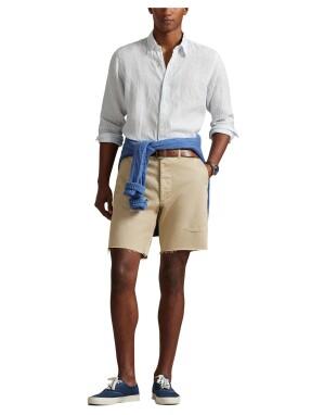 ΑΝΔΡΙΚΟ ΛΙΝΟ ΠΟΥΚΑΜΙΣΟ | Ριγέ  XL