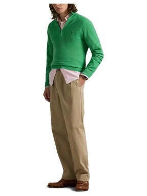 ΑΝΔΡΙΚΟ ΠΟΥΛΟΒΕΡ HALF-ZIP | Πράσινο M