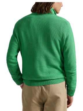 ΑΝΔΡΙΚΟ ΠΟΥΛΟΒΕΡ HALF-ZIP | Πράσινο M