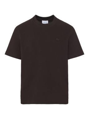 ΑΝΔΡΙΚΟ T-SHIRT STRETCH PIQUE STRIPE | Καφέ Σκούρο XL