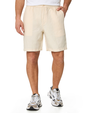 ΑΝΔΡΙΚΟ ΛΙΝΟ SHORTS | Μπεζ XS