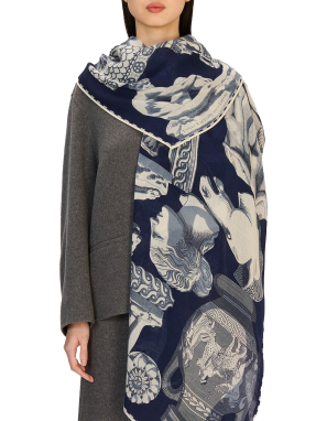 UNISEX ΜΑΛΛΙΝΟ ΚΑΣΚΟΛ | Μπλε Σκούρο ONE SIZE