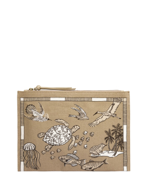 POUCH ATLAS SAND | Μπεζ