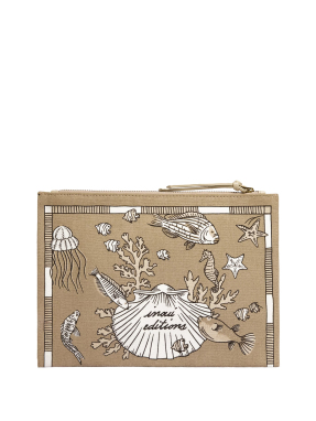 POUCH ATLAS SAND | Μπεζ