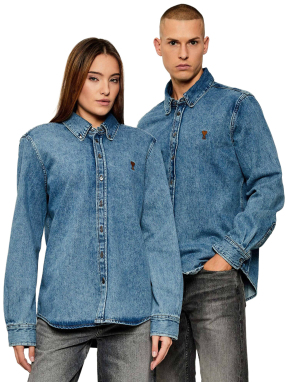 UNISEX DENIM ΠΟΥΚΑΜΙΣΟ | Μπλε XS