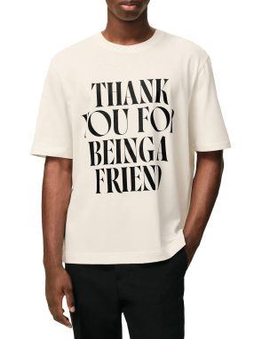 ΑΝΔΡΙΚΟ T-SHIRT | Εκρού XS