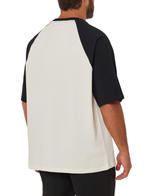 ΑΝΔΡΙΚΟ T-SHIRT | Μαύρο-Μπεζ XXXL