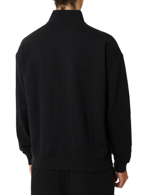 ΑΝΔΡΙΚΟ ΦΟΥΤΕΡ HALF-ZIP | Μαύρο 001 M