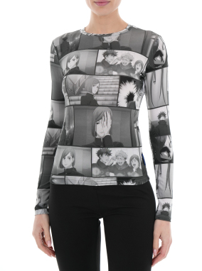 ΓΥΝΑΙΚΕΙΑ ΜΠΛΟΥΖΑ | Ασπρόμαυρο XS