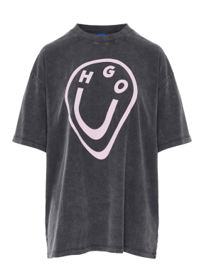 ΓΥΝΑΙΚΕΙΟ OVERSIZED T-SHIRT | Γκρι Σκούρο XS