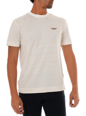 ΑΝΔΡΙΚΟ T-SHIRT BOSS x ASTON MARTIN | Εκρού 118 XL