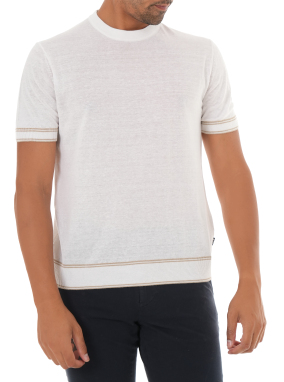 ΑΝΔΡΙΚΟ ΠΛΕΚΤΟ T-SHIRT | Λευκό L