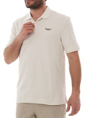 ΑΝΔΡΙΚΗ POLO ΜΠΛΟΥΖΑ BOSS x ASTON MARTIN | Εκρού XL