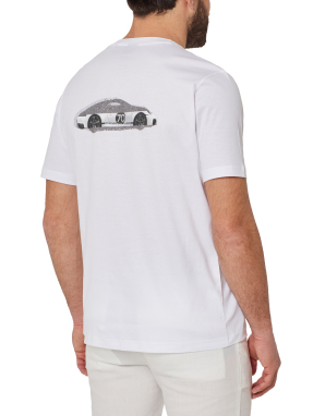 ΑΝΔΡΙΚΟ T-SHIRT BOSS x PORSCHE | Λευκό XXL