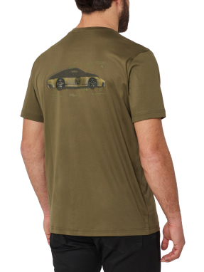 ΑΝΔΡΙΚΟ T-SHIRT BOSS x PORSCHE | Χακί XXL
