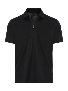 ΑΝΔΡΙΚΗ POLO ΜΠΛΟΥΖΑ HALF-ZIP | Μαύρο 001 XXL
