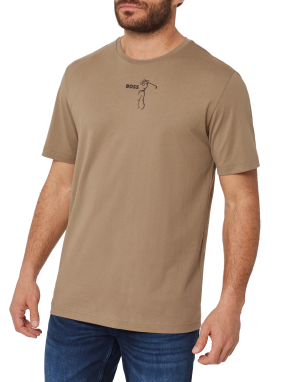 ΑΝΔΡΙΚΟ T-SHIRT | Καφέ Ανοιχτό XXXL