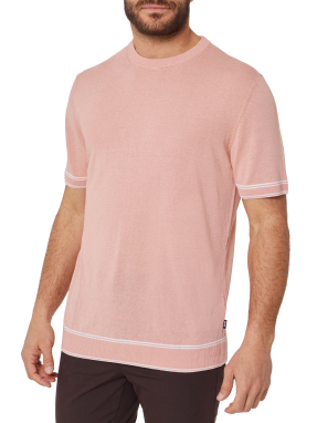 ΑΝΔΡΙΚΟ ΠΛΕΚΤΟ T-SHIRT | Ροζ XL