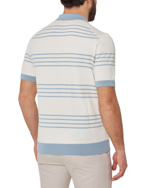 ΑΝΔΡΙΚΗ ΠΛΕΚΤΗ POLO ΜΠΛΟΥΖΑ BOSS x ASTON MARTIN | Γαλάζιο XL