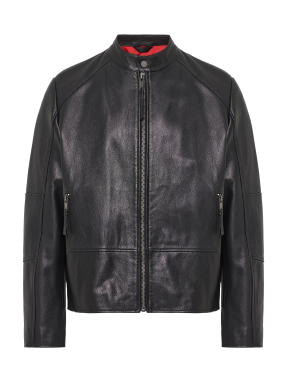 ΑΝΔΡΙΚΟ ΔΕΡΜΑΤΙΝΟ JACKET | Μαύρο 001 M