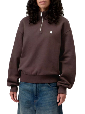 ΓΥΝΑΙΚΕΙΟ HALF-ZIP ΦΟΥΤΕΡ CASEY HIGH NECK | Καφέ XS