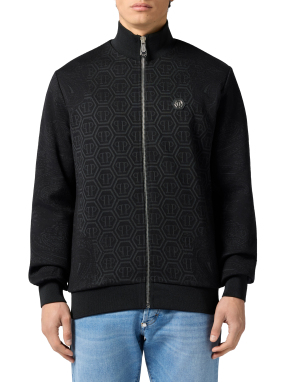 ΑΝΔΡΙΚΗ ΖΑΚΕΤΑ JACQUARD MONOGRAM PAISL | Μαύρο M