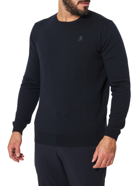 ΑΝΔΡΙΚΟ ΜΑΛΛΙΝΟ ΠΟΥΛΟΒΕΡ | Μπλε Σκούρο XL