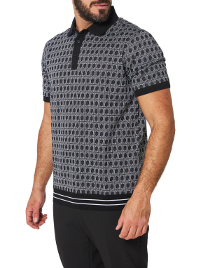 ΑΝΔΡΙΚΗ POLO ΜΠΛΟΥΖΑ | Ασπρόμαυρο M