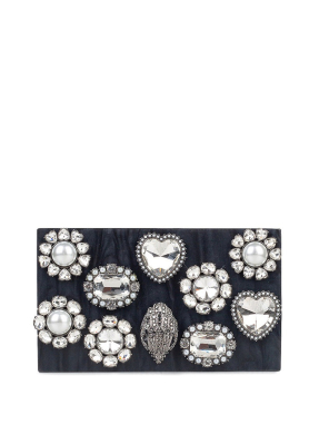 ΓΥΝΑΙΚΕΙΟ CLUTCH CRYSTALS BOX | Μαύρο