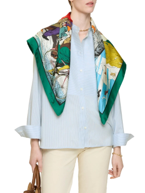 ΓΥΝΑΙΚΕΙΟ ΜΕΤΑΞΩΤΟ ΦΟΥΛΑΡΙ | Πράσινο ONE SIZE