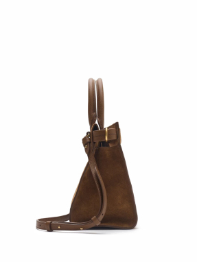 ΓΥΝΑΙΚΕΙΑ SUEDE ΤΣΑΝΤΑ ΧΕΙΡΟΣ TOTE MINI | Καφέ