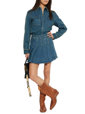 ΜΙΝΙ DENIM ΦΟΥΣΤΑ | Μπλε UK 8