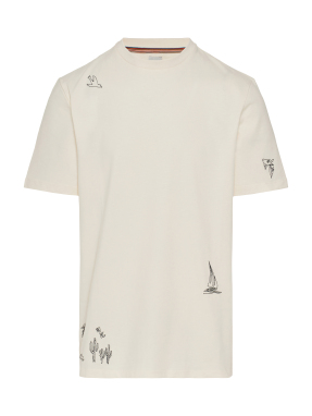 ΑΝΔΡΙΚΟ T-SHIRT | Εκρού XL