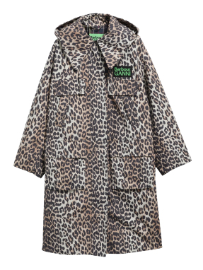 ΓΥΝΑΚΕΙΟ ΜΠΟΥΦΑΝ ΠΑΡΚΑ BARBOUR x GANNI | Animal Print  UK 8
